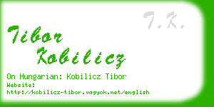 tibor kobilicz business card